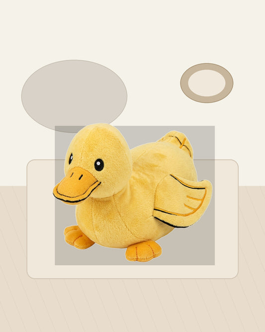 Mlkhd Plush Squeak Pet Toy Duck Yellow 24 cm