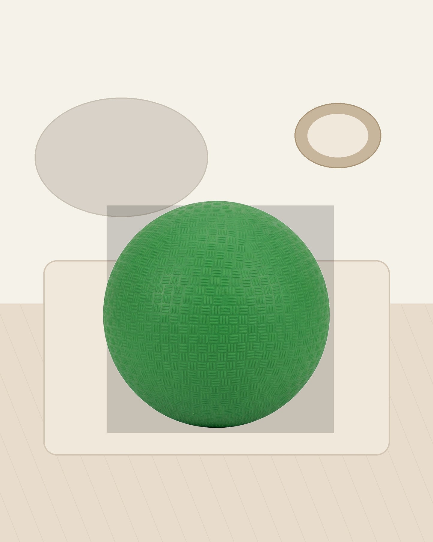 Mlkhd Textured Rubber Chew Ball Green 7 cm