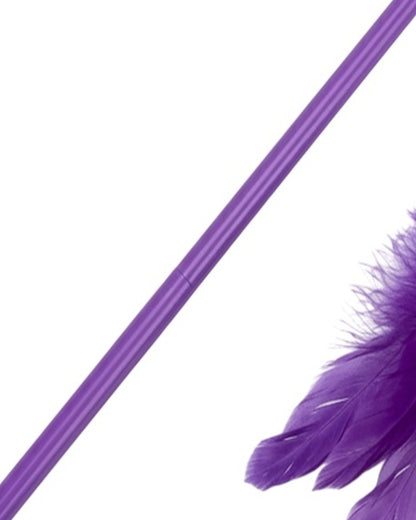 Mlkhd Cat Feather Wand Toy Purple 45 cm