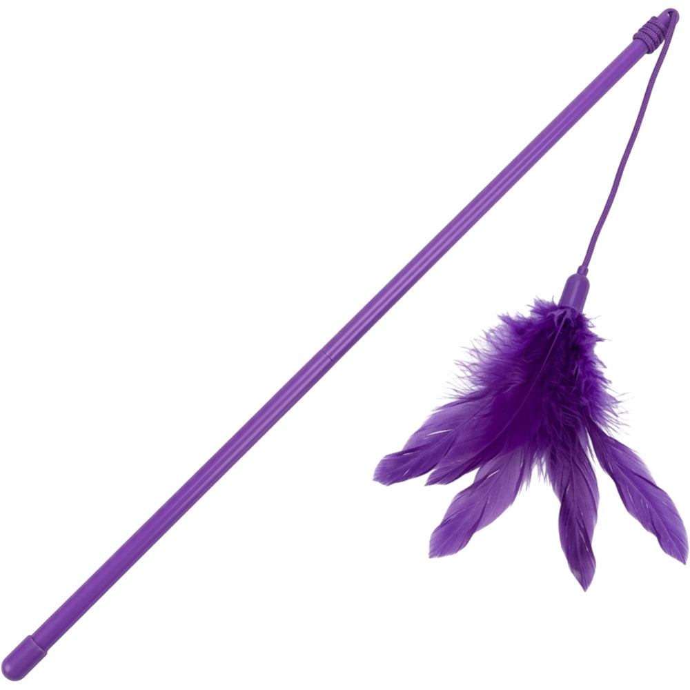 Mlkhd Cat Feather Wand Toy Purple 45 cm