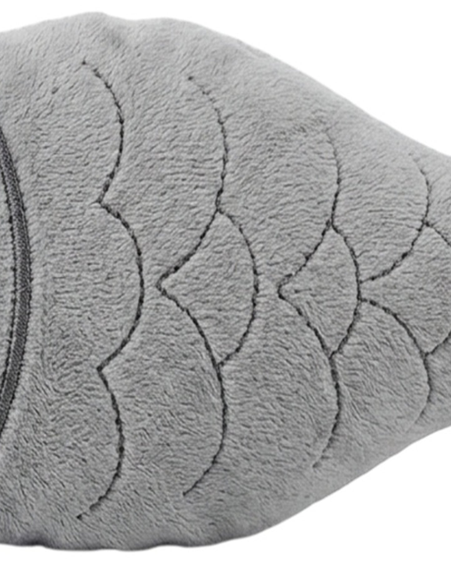 Mlkhd Crinkle Plush Cat Toy Fish Gray 18 cm