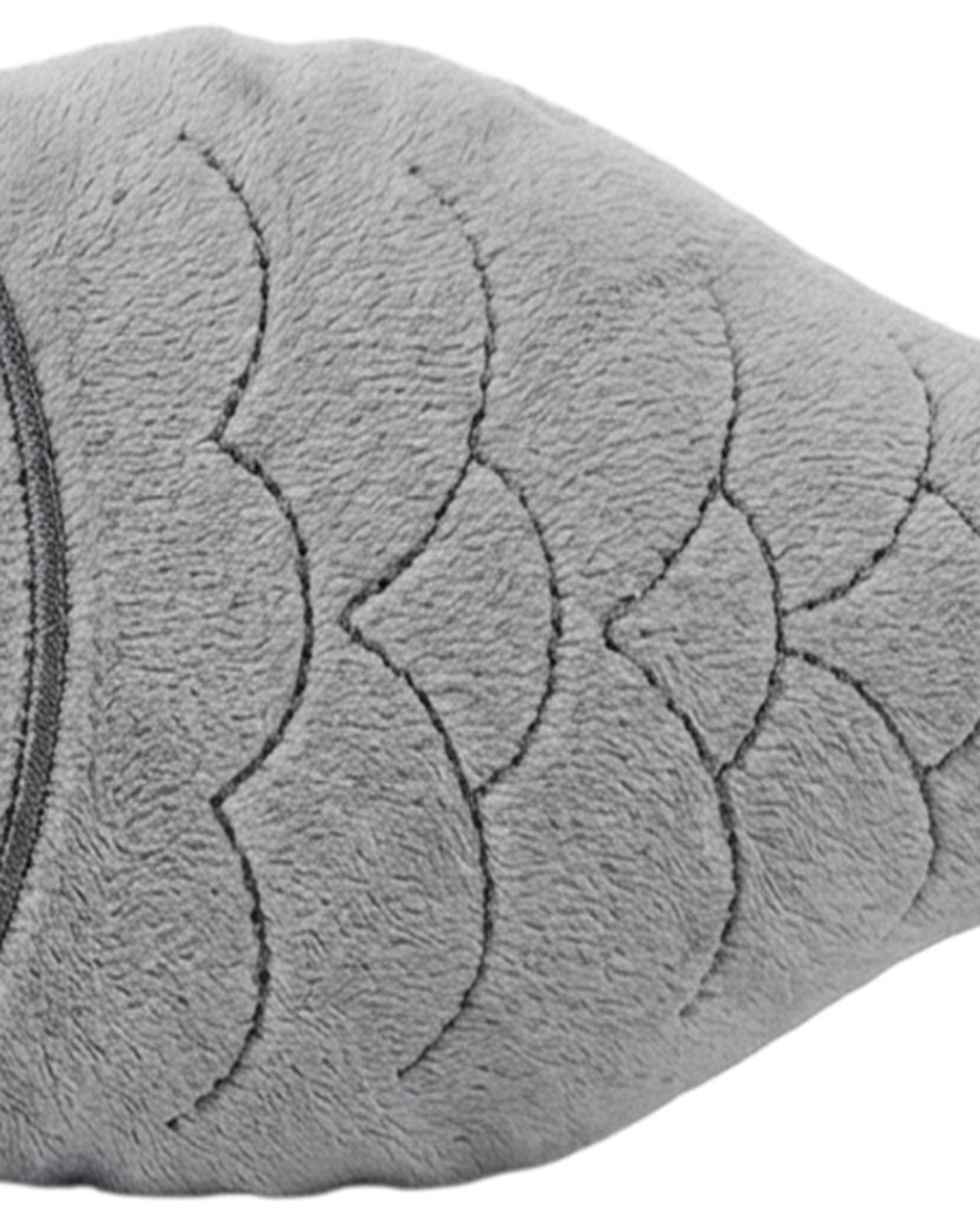 Mlkhd Crinkle Plush Cat Toy Fish Gray 18 cm