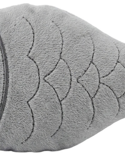 Mlkhd Crinkle Plush Cat Toy Fish Gray 18 cm